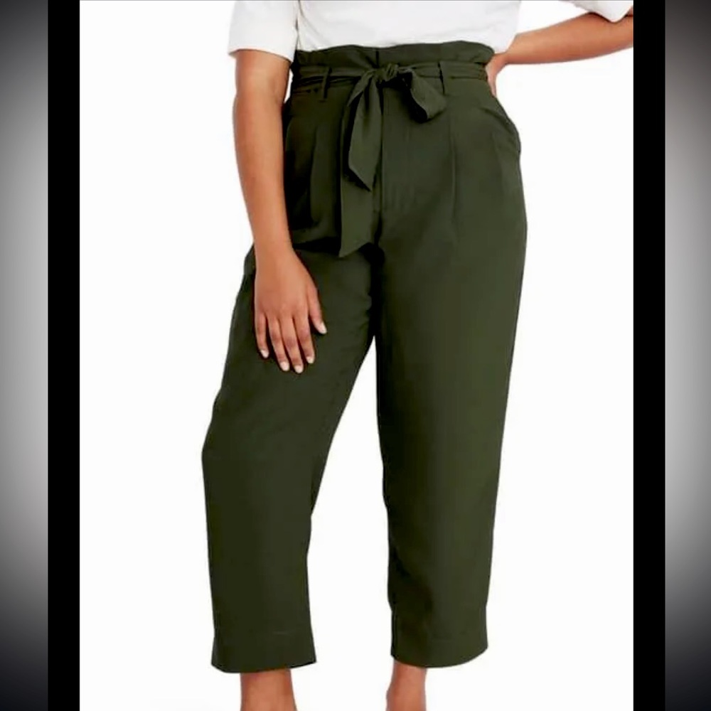 Madewell Drapey Paperbag Pants Black 12